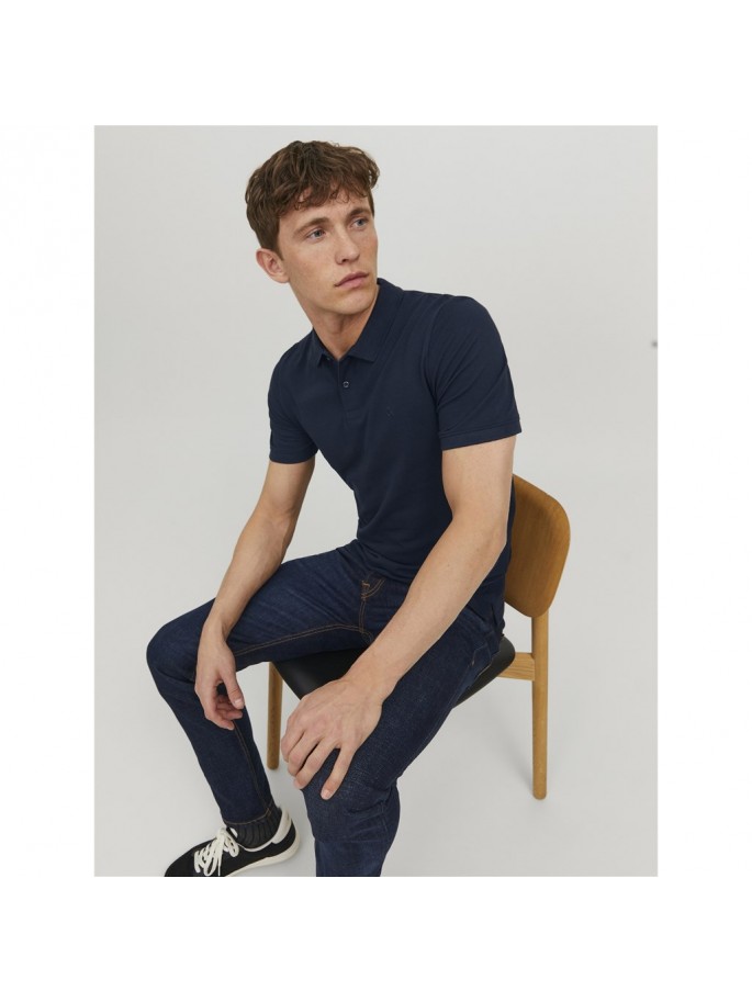 JJEBASIC POLO SS NOOS AZUL MARINO