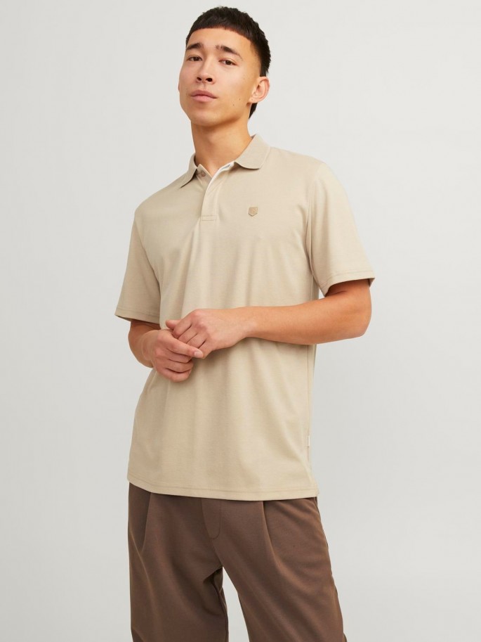 JPRCCRODNEY SS POLO NOOS BEIGE