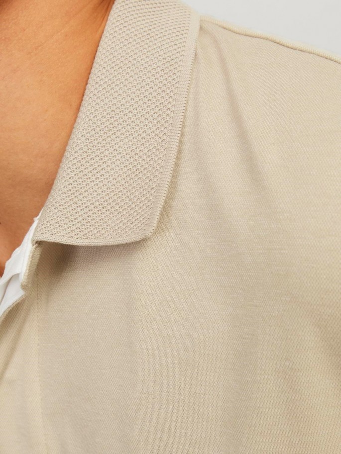 Jack & Jones CRODNEY SS POLO Color Beige