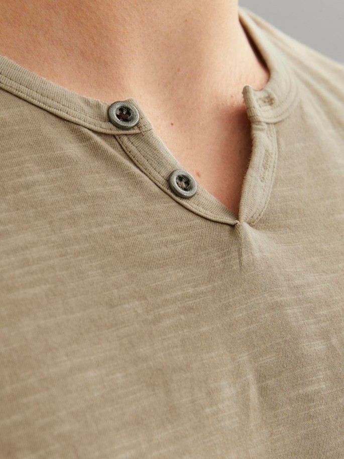 Jack & Jones SPLIT NECK Camiseta...