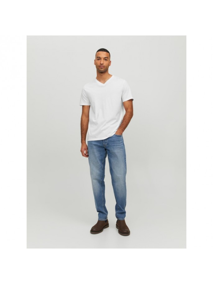 JJEORGANIC BASIC TEE SS V NOOS BLANCO JJEORGANIC BASIC TEE SS V NOOS BLANCO