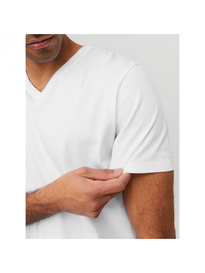 JJEORGANIC BASIC TEE SS V NOOS BLANCO JJEORGANIC BASIC TEE SS V NOOS BLANCO