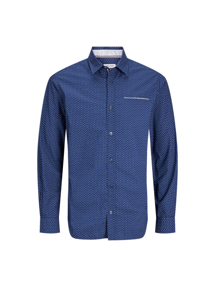 JJEREMY DETAIL SHIRT LS NOOS AZUL ACERO JJEREMY DETAIL SHIRT LS NOOS AZUL ACERO