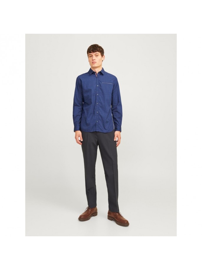 JJEREMY DETAIL SHIRT LS NOOS AZUL ACERO JJEREMY DETAIL SHIRT LS NOOS AZUL ACERO