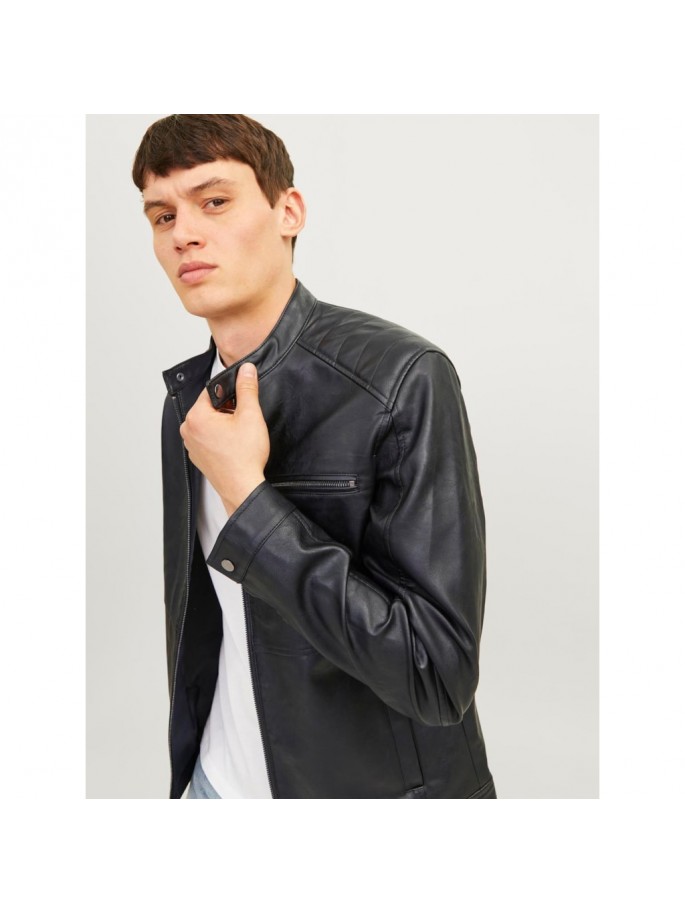 JJEDYLAN PU BIKER JACKET NOOS NEGRO JJEDYLAN PU BIKER JACKET NOOS NEGRO