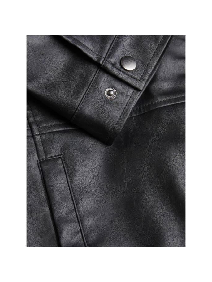 JJEDYLAN PU BIKER JACKET NOOS NEGRO JJEDYLAN PU BIKER JACKET NOOS NEGRO