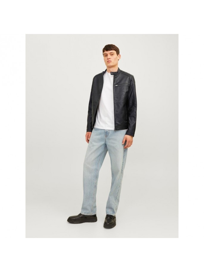 JJEDYLAN PU BIKER JACKET NOOS NEGRO JJEDYLAN PU BIKER JACKET NOOS NEGRO