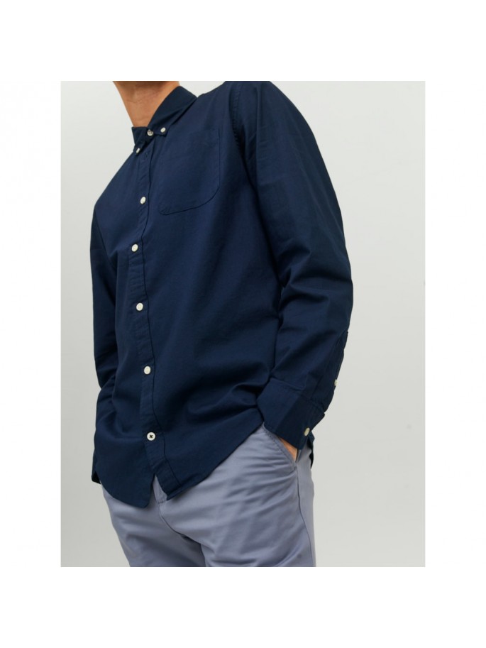 JJEOXFORD SHIRT LS NOOS AZUL MARINO JJEOXFORD SHIRT LS NOOS AZUL MARINO