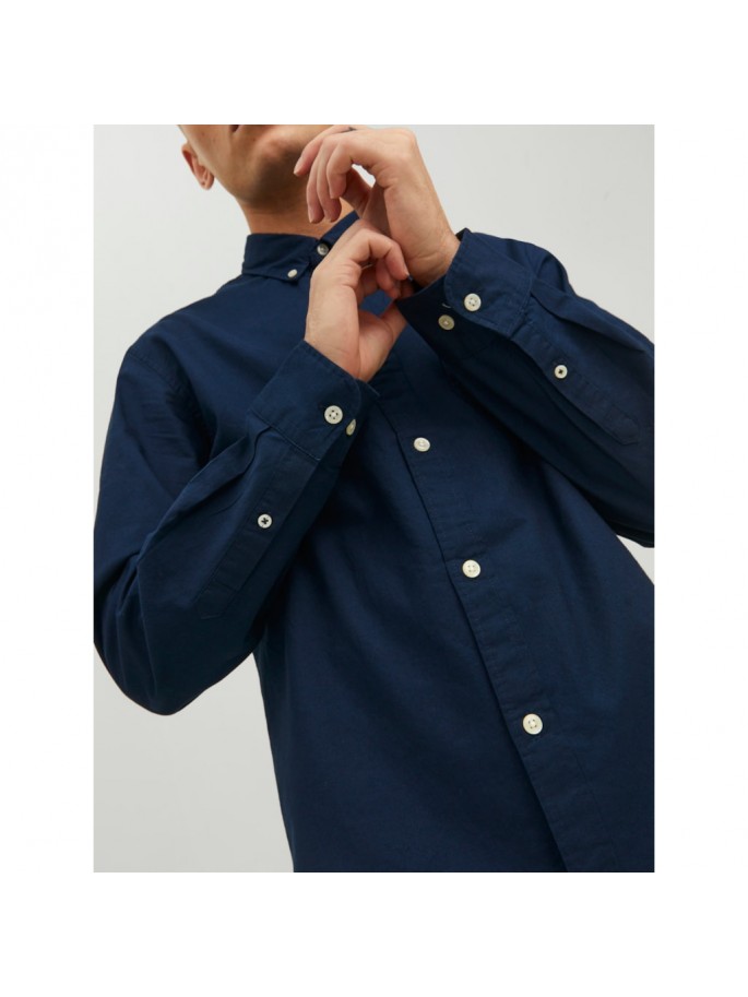 JJEOXFORD SHIRT LS NOOS AZUL MARINO JJEOXFORD SHIRT LS NOOS AZUL MARINO