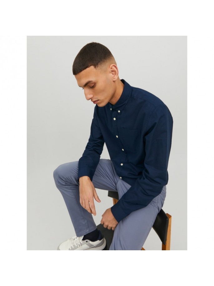 JJEOXFORD SHIRT LS NOOS AZUL MARINO JJEOXFORD SHIRT LS NOOS AZUL MARINO