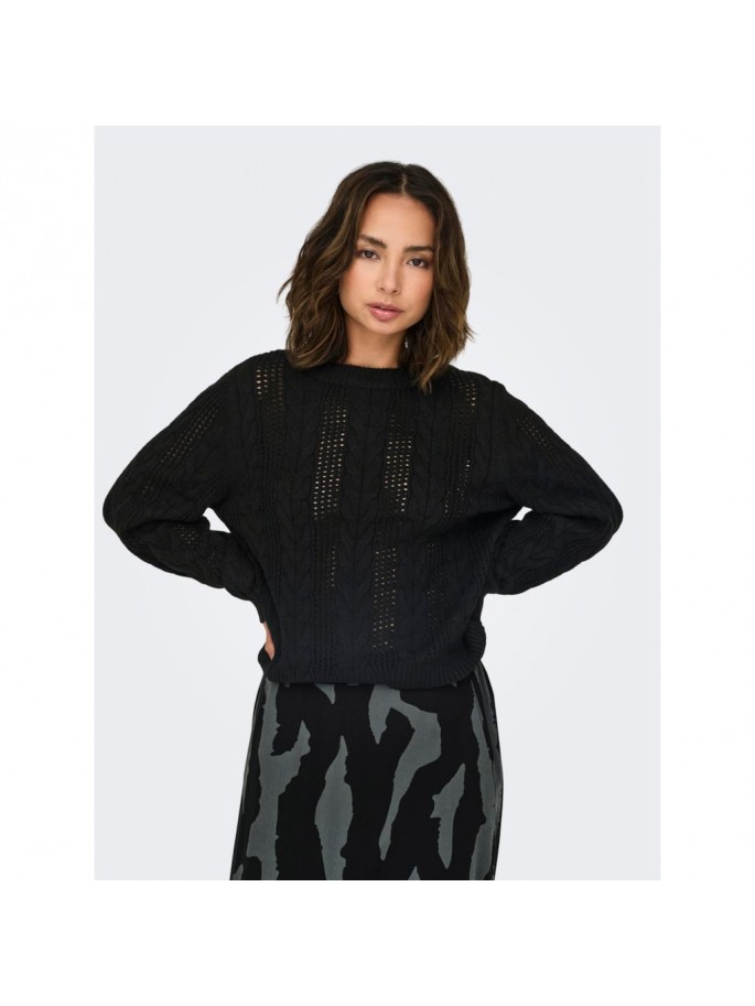 ONLRUBINA LS CABLE O-NECK NOOS NEGRO ONLRUBINA LS CABLE O-NECK NOOS NEGRO