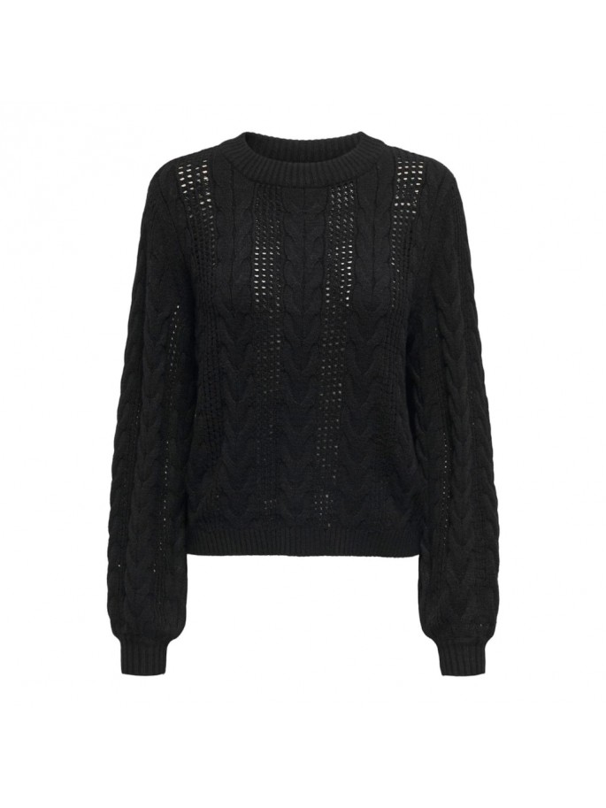 ONLRUBINA LS CABLE O-NECK NOOS NEGRO ONLRUBINA LS CABLE O-NECK NOOS NEGRO