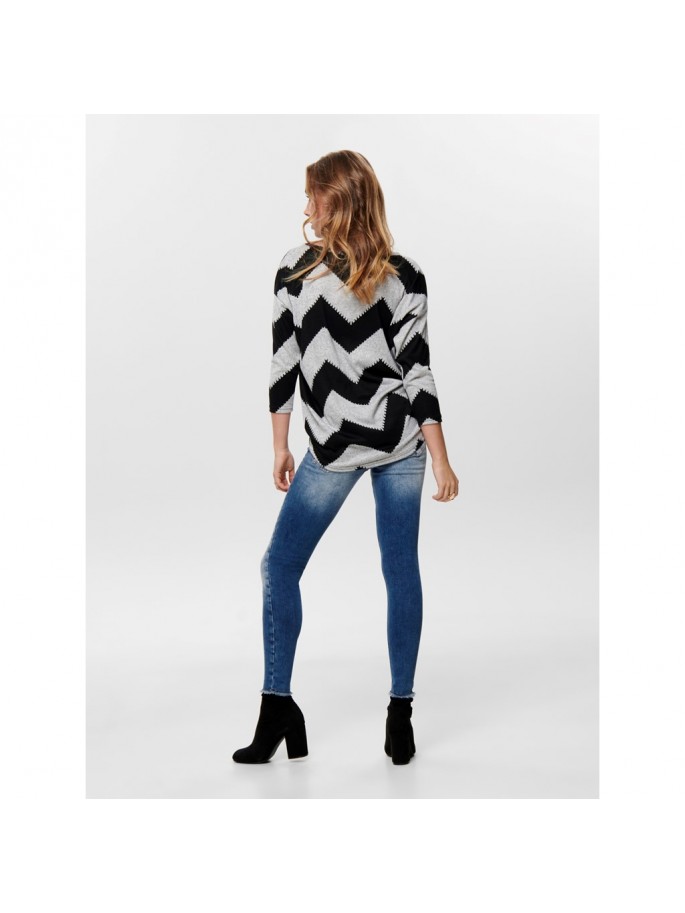 ONLELCOS 4/5 AOP TOP JRS NOOS GRIS CLARO