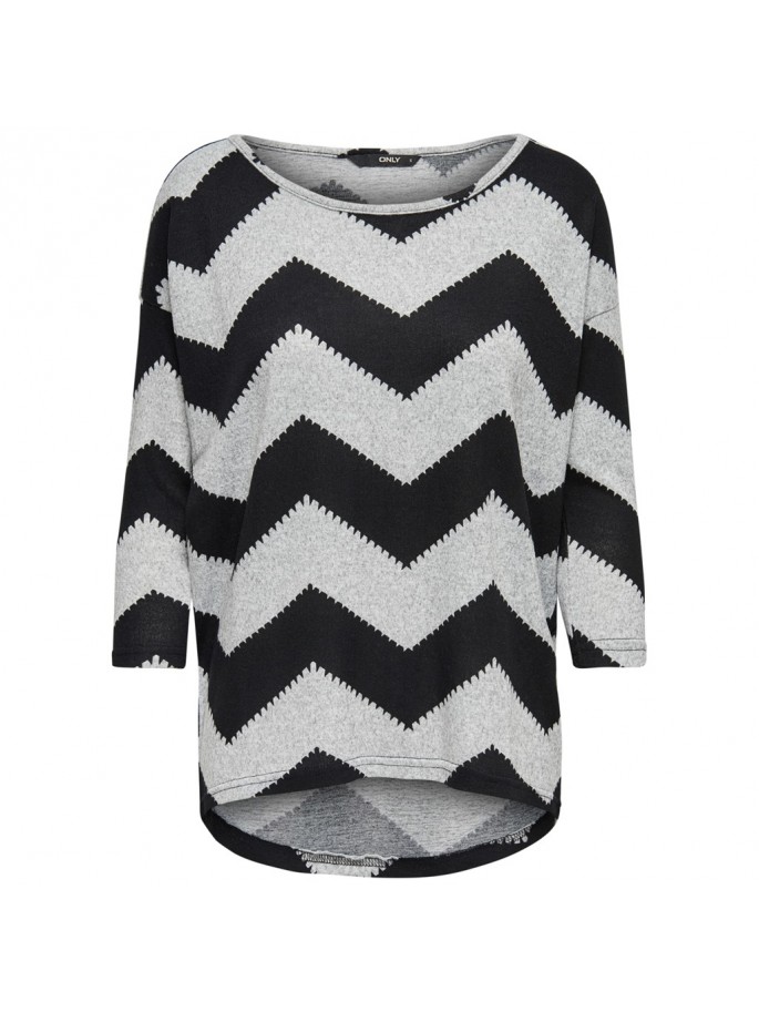 ONLELCOS 4/5 AOP TOP JRS NOOS GRIS CLARO