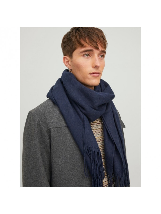 JACSOLID WOVEN SCARF NOOS AZUL MARINO