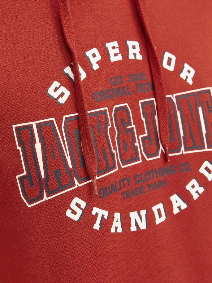 JJELOGO SWEAT HOOD 2 COL  NOOS ROJO JJELOGO SWEAT HOOD 2 COL  NOOS ROJO