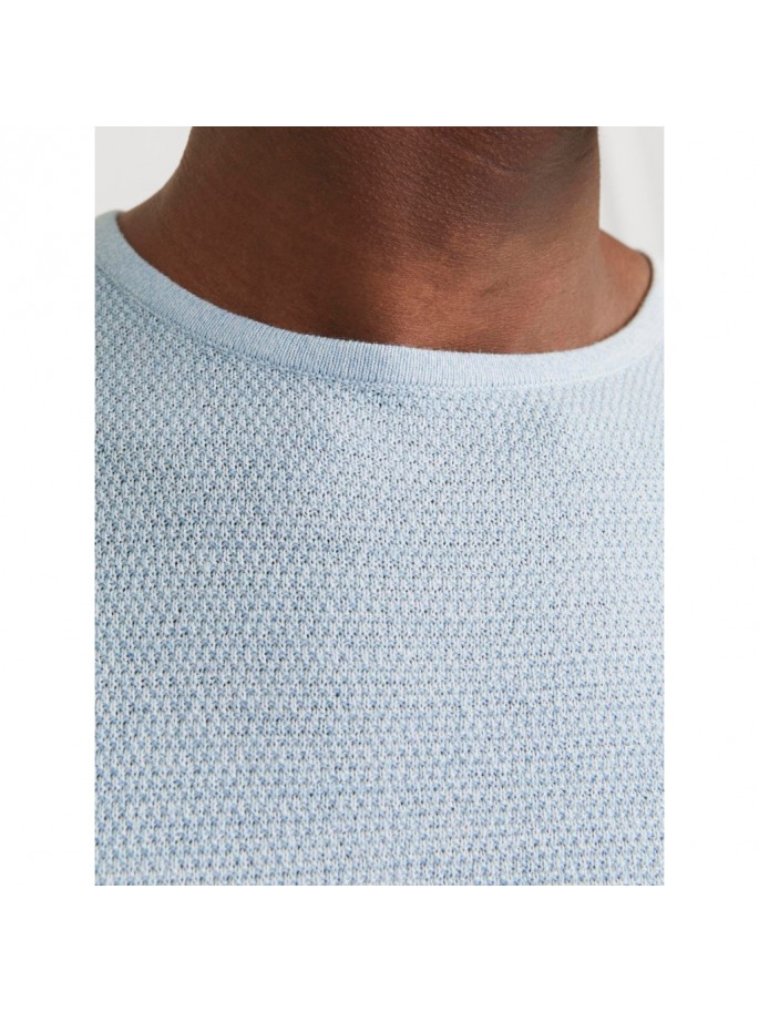 JJEGEORGE KNIT CREW NECK NOOS AZUL JJEGEORGE KNIT CREW NECK NOOS AZUL
