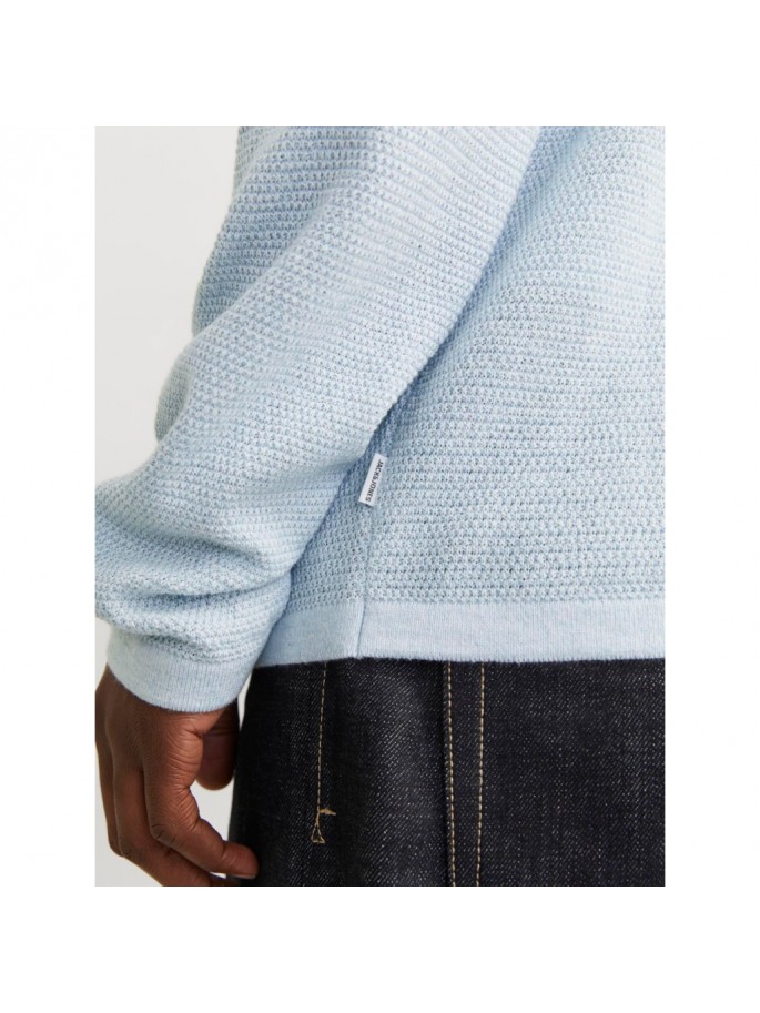 JJEGEORGE KNIT CREW NECK NOOS AZUL JJEGEORGE KNIT CREW NECK NOOS AZUL