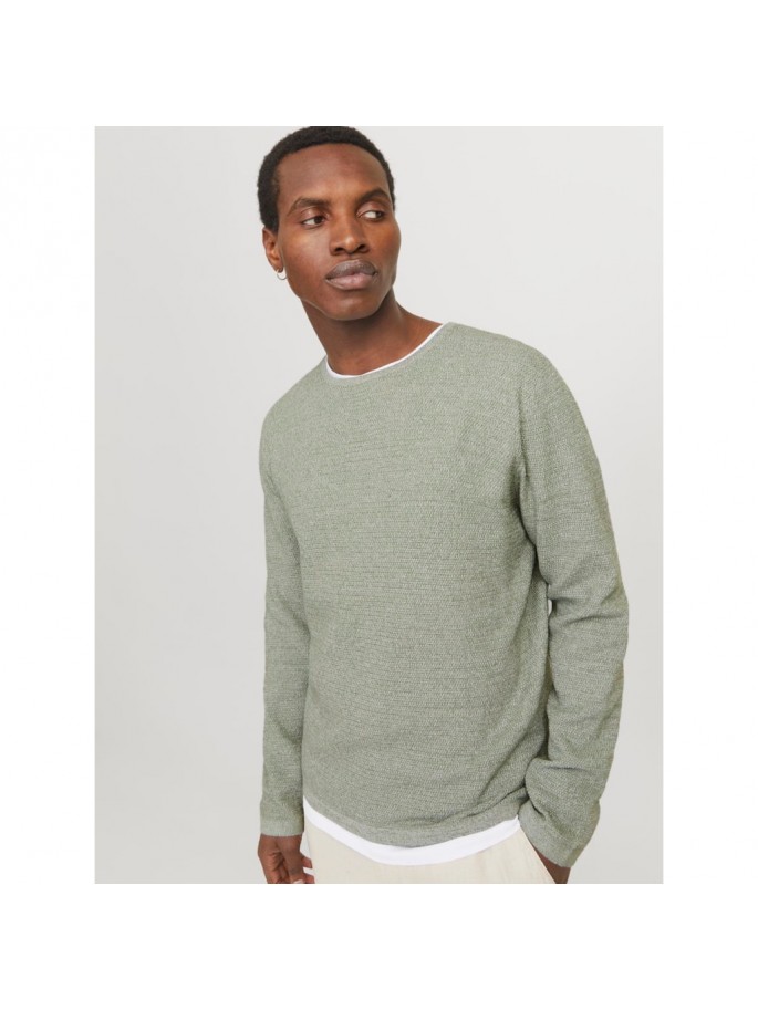 JJEGEORGE KNIT CREW NECK NOOS VERDE JJEGEORGE KNIT CREW NECK NOOS VERDE
