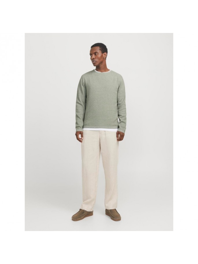 JJEGEORGE KNIT CREW NECK NOOS VERDE JJEGEORGE KNIT CREW NECK NOOS VERDE