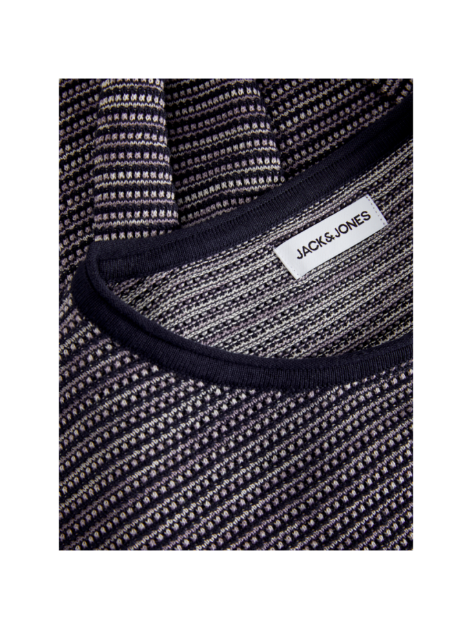 JJEWAN KNIT CREW NECK AZUL OSCURO JJEWAN KNIT CREW NECK AZUL OSCURO