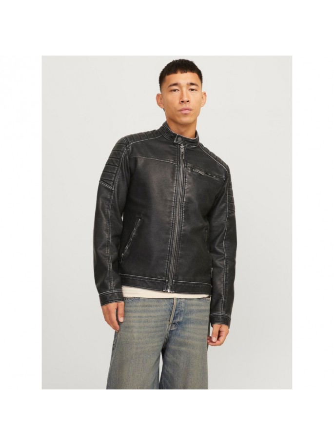 JJEROCKY WASHED PU JACKET...