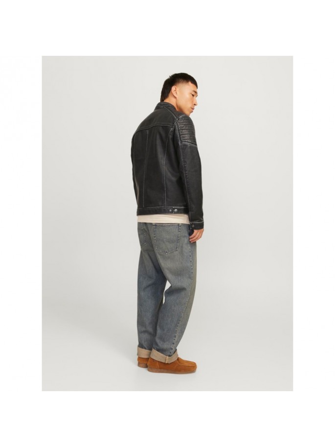 JJEROCKY WASHED PU JACKET NOOS NEGRO JJEROCKY WASHED PU JACKET NOOS NEGRO