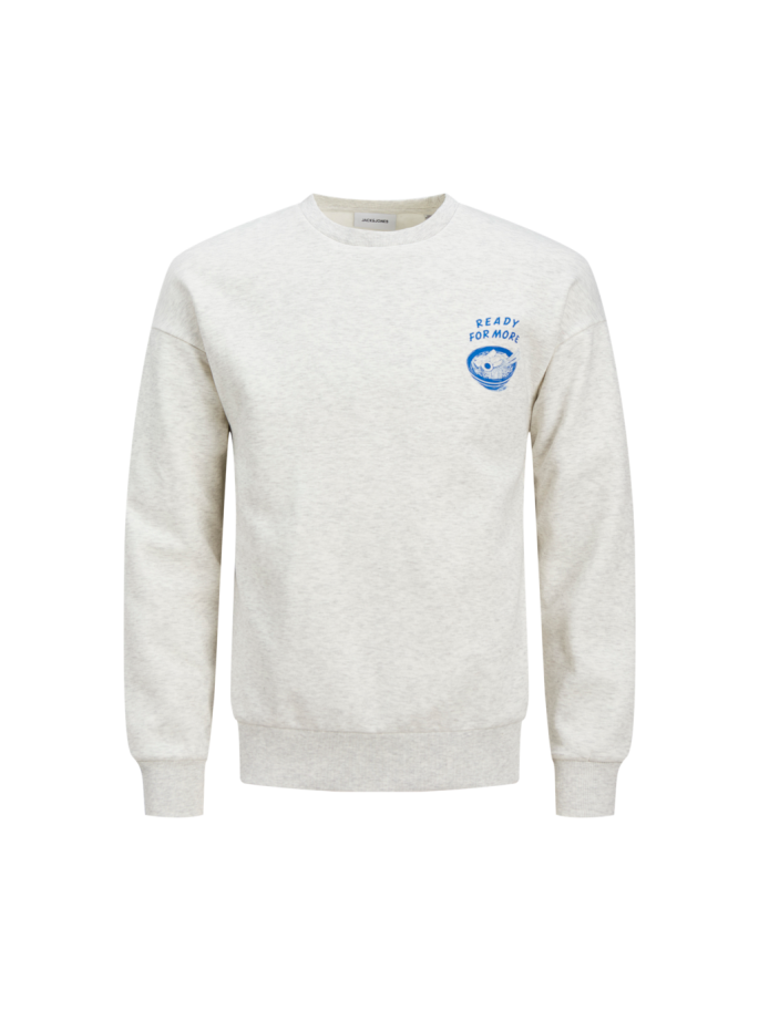 JJCHARGE PRINTED SWEAT CREW NE BLANCO JJCHARGE PRINTED SWEAT CREW NE BLANCO