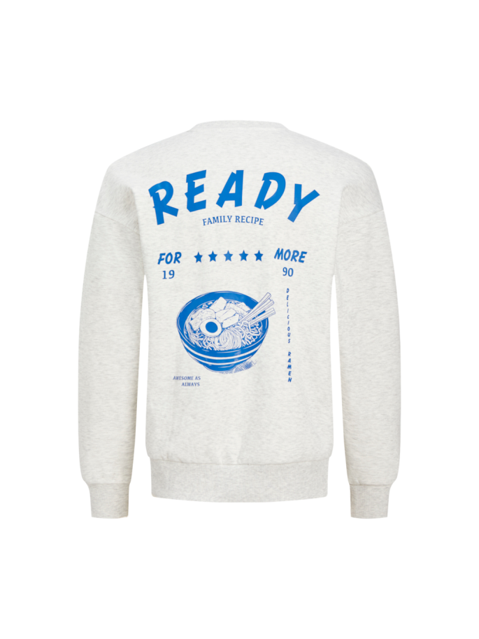 JJCHARGE PRINTED SWEAT CREW NE BLANCO JJCHARGE PRINTED SWEAT CREW NE BLANCO