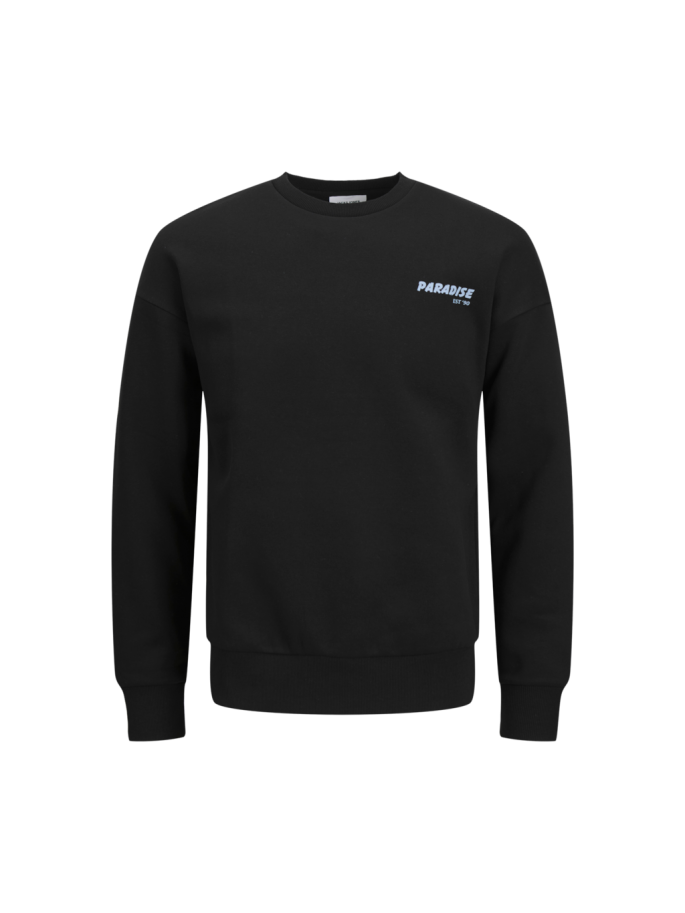 JJCHARGE PRINTED SWEAT CREW NE NEGRO