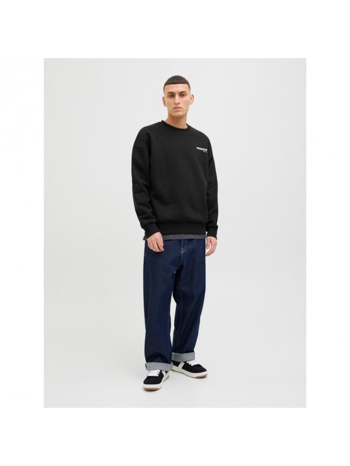 JJCHARGE PRINTED SWEAT CREW NE NEGRO