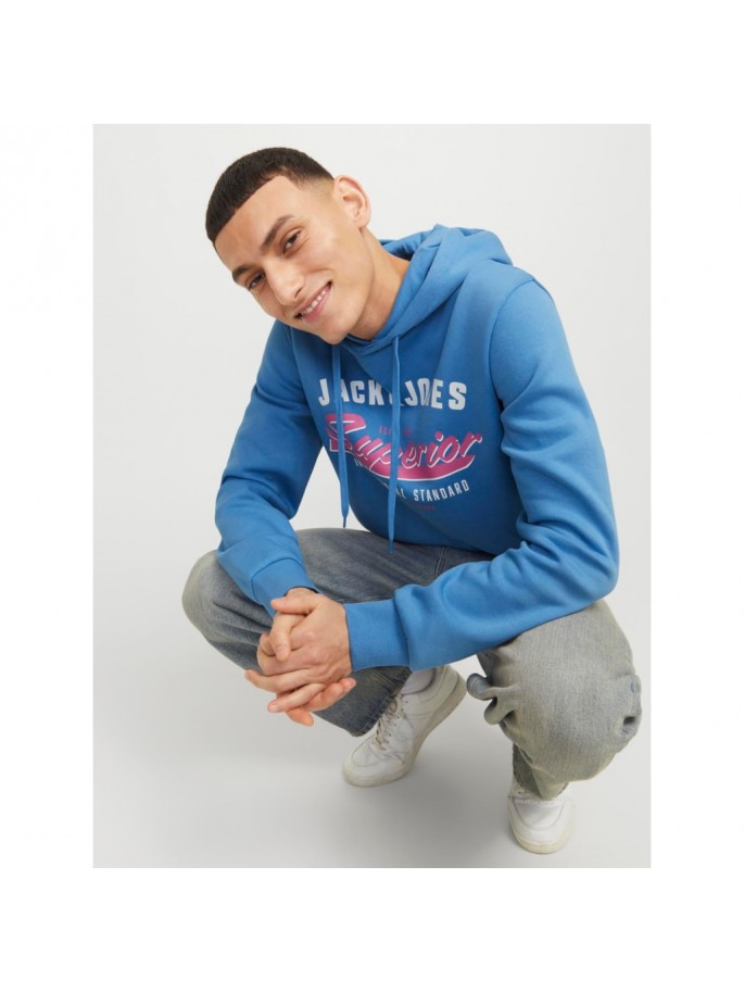 JJELOGO SWEAT HOOD 2 COL  NOOS AZUL...
