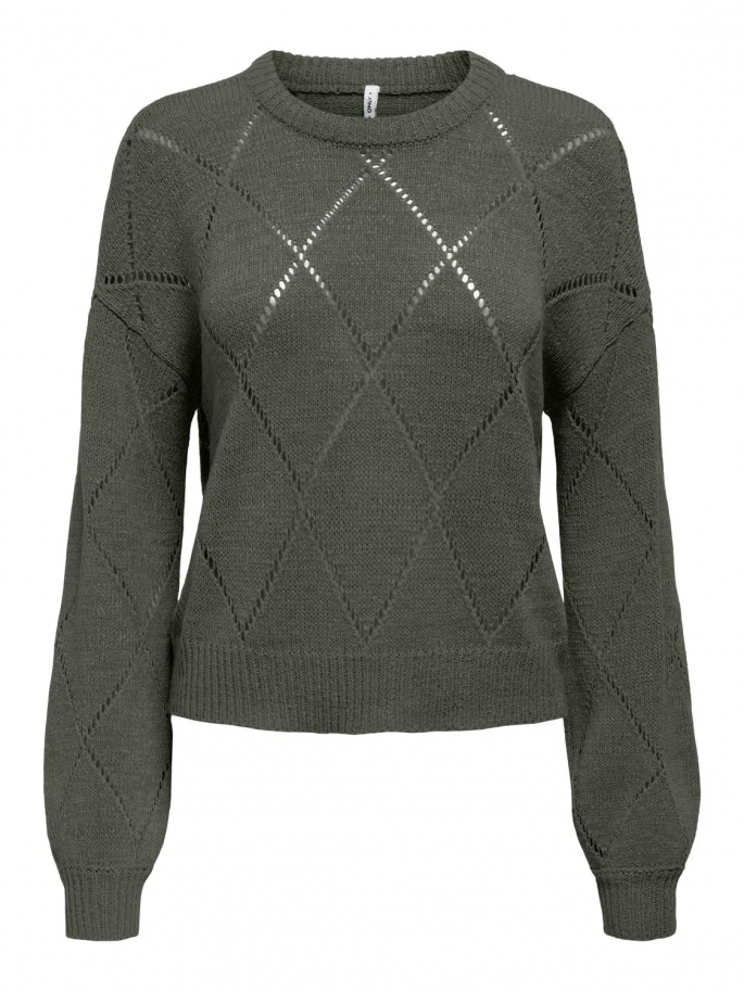 ONLGEENAS LS STRUCTURE O-NECK  GRIS... ONLGEENAS LS STRUCTURE O-NECK  GRIS...