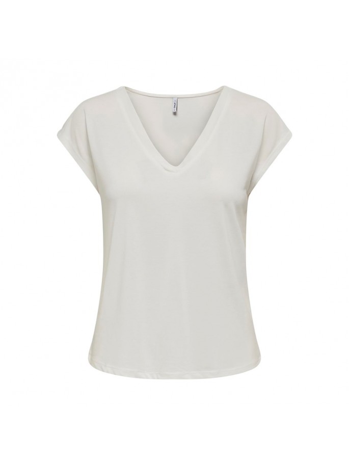 ONLFREE S/S MODAL V-NECK  NOOS BLANCO