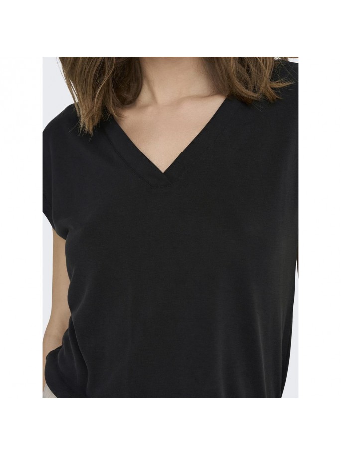 ONLFREE S/S MODAL V-NECK  NOOS NEGRO