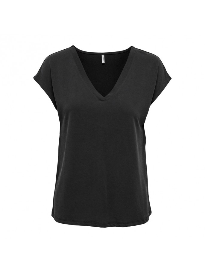 ONLFREE S/S MODAL V-NECK  NOOS NEGRO