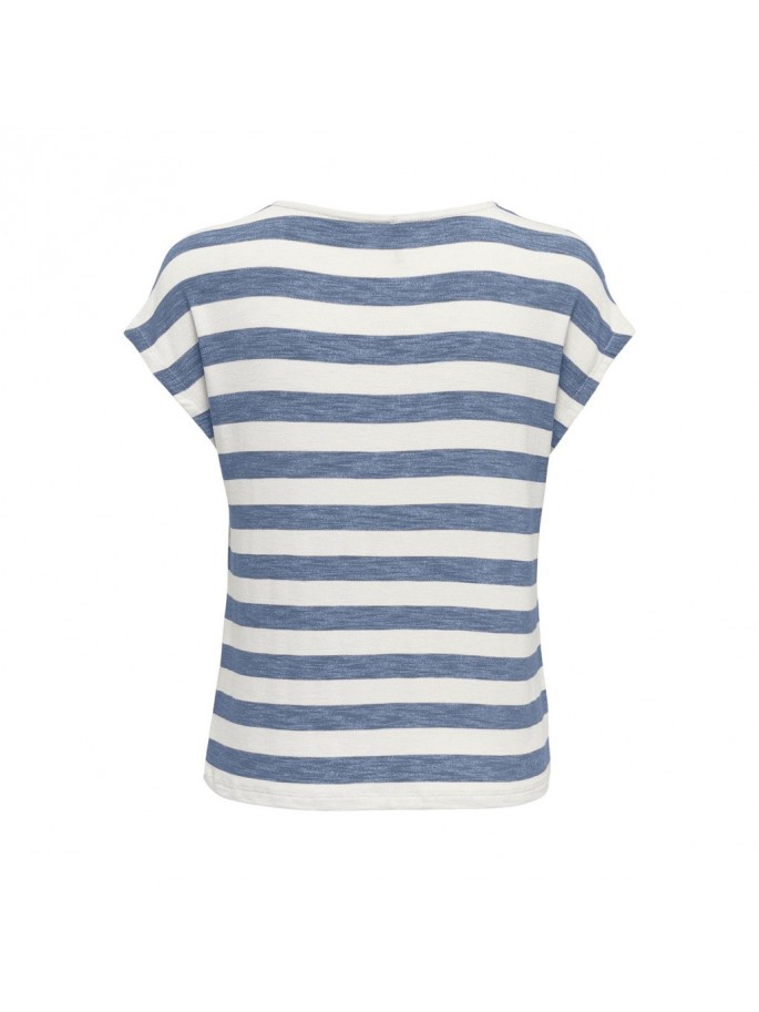 ONLLIRA LIFE S/S V-NECK T NOOS AZUL