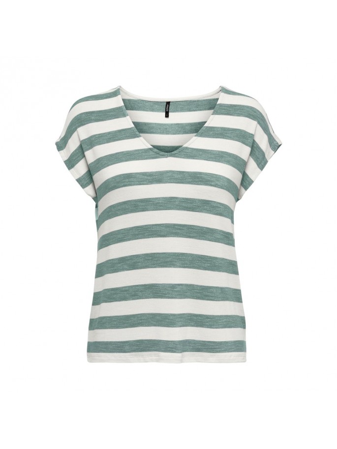 ONLLIRA LIFE S/S V-NECK T NOOS VERDE ONLLIRA LIFE S/S V-NECK T NOOS VERDE