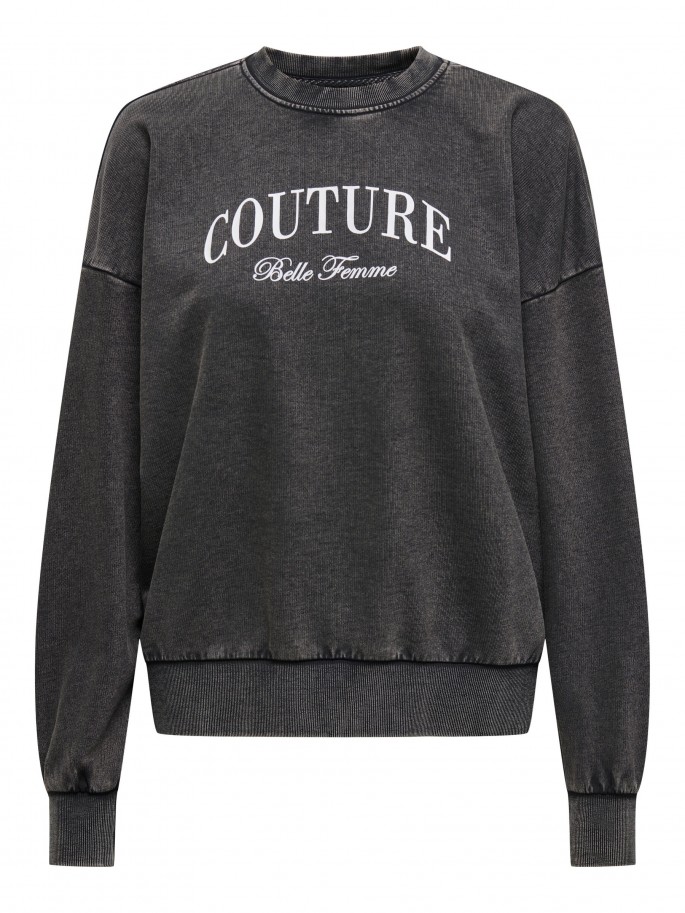 ONLTUSINDA L/S O-NECK CC UB SW NEGRO