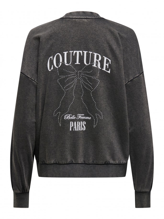 ONLTUSINDA L/S O-NECK CC UB SW NEGRO