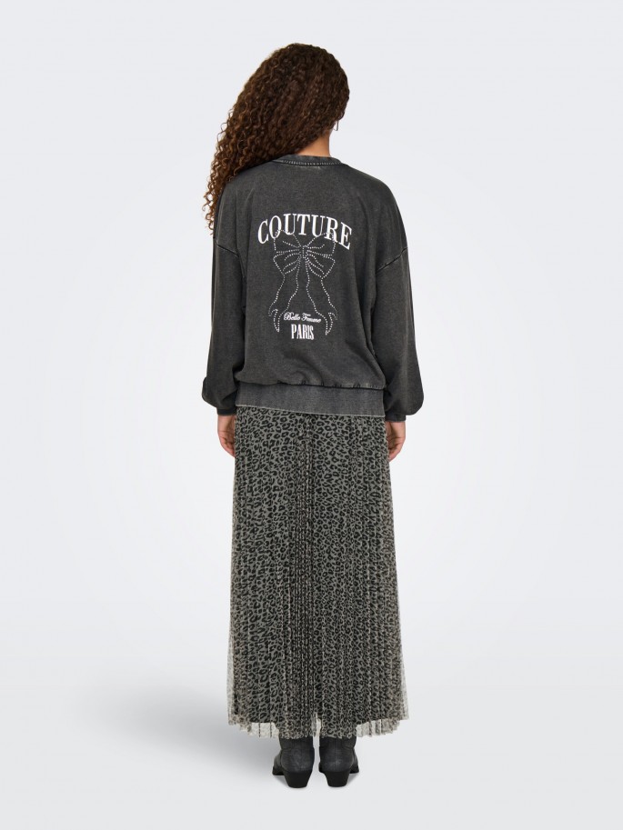 ONLTUSINDA L/S O-NECK CC UB SW NEGRO