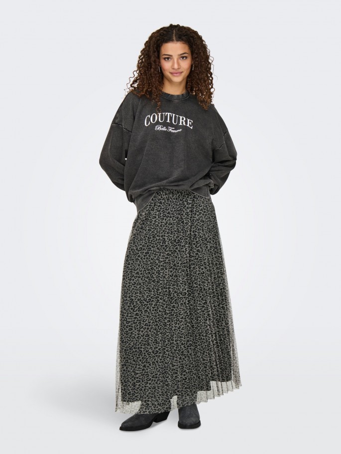 ONLTUSINDA L/S O-NECK CC UB SW NEGRO