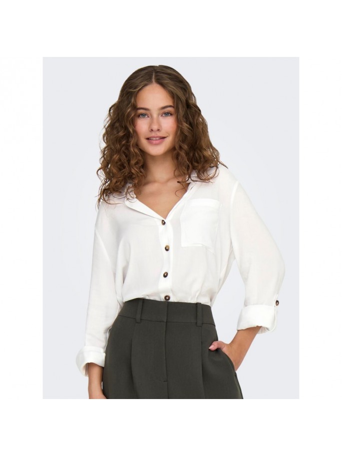 JDYLAUREL LIFE L/S SHIRT WVN D BLANCO