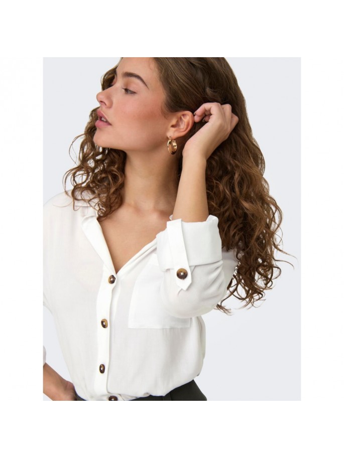 JDYLAUREL LIFE L/S SHIRT WVN D BLANCO