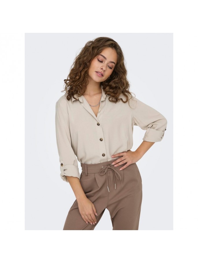 JDYLAUREL LIFE L/S SHIRT WVN D GRIS