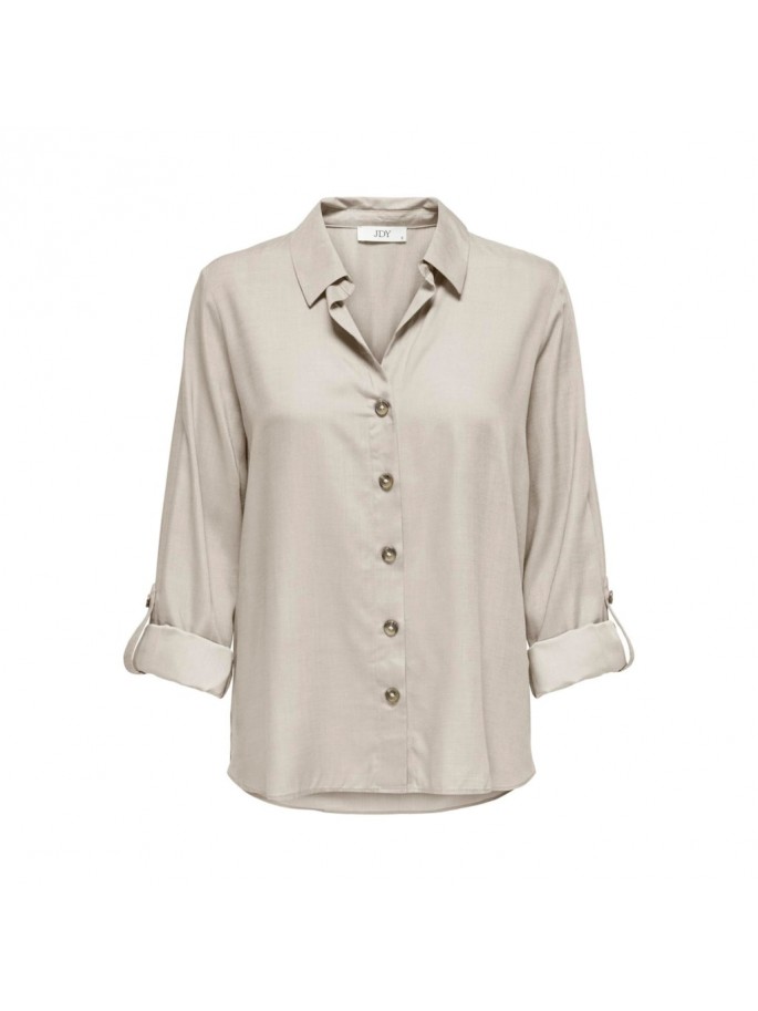 JDYLAUREL LIFE L/S SHIRT WVN D GRIS