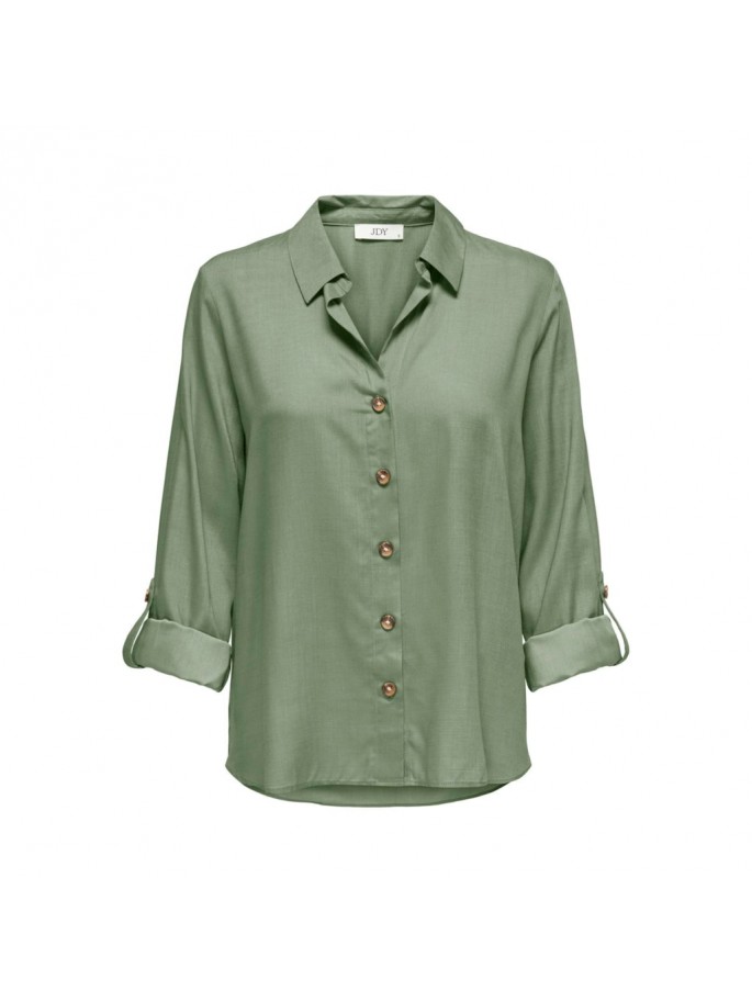 JDYLAUREL LIFE L/S SHIRT WVN D VERDE
