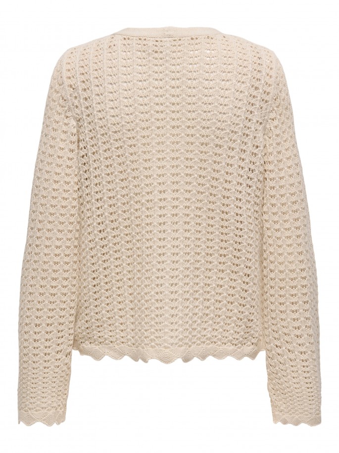 ONLASA LS STRUCTURE CARDIGAN C BEIGE ONLASA LS STRUCTURE CARDIGAN C BEIGE
