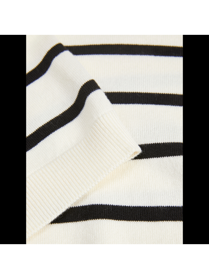 JXLAYLA COMFY SS POLO KNIT BLANCO