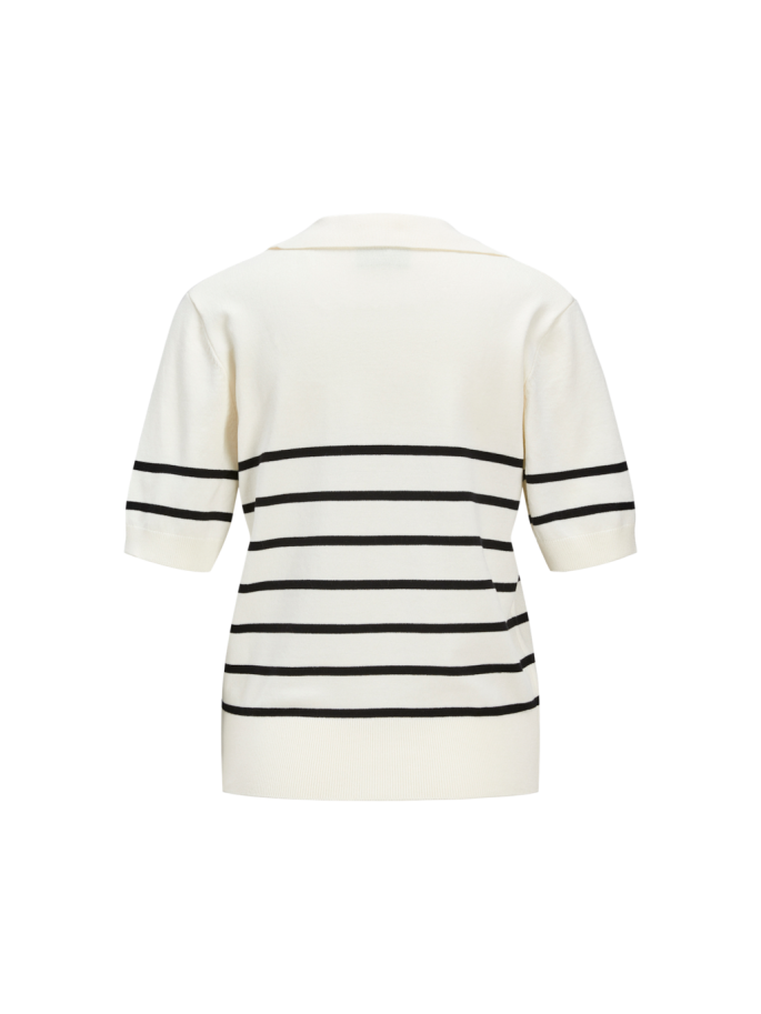 JXLAYLA COMFY SS POLO KNIT BLANCO